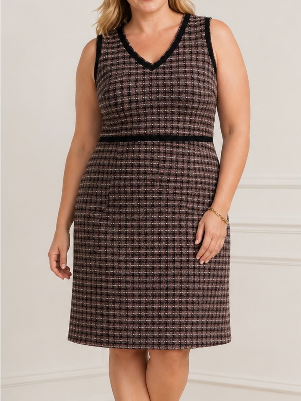 Talbots Tweed Sheath Dress 16